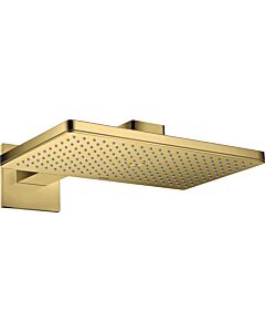 hansgrohe Axor Kopfbrause 35278990 mit Brausearm, eckige Rosette, polished gold optic