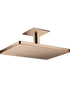 hansgrohe Axor Kopfbrause 35279300 mit Deckenanschluss, polished red gold