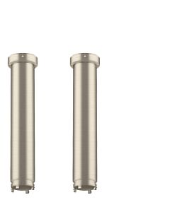 hansgrohe AXOR ShowerSolutions Verlängerung Set 13603820 230 mm für Deckenbefestigung ShowerHeaven 1200/300 4jet, Brushed Nickel
