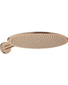 hansgrohe Axor Kopfbrause 26034310 mit Brausearm, Wandmontage, brushed red gold