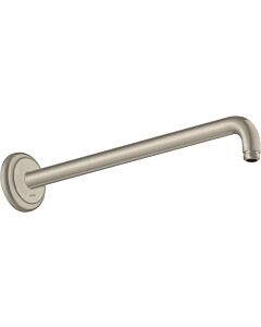 hansgrohe Brausearm 27348820 389mm, 90Grad Winkel, Wandmontage, brushed Nickel