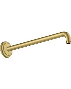 hansgrohe shower arm 27348950 389mm, 90 degree angle, wall mounting, brushed brass