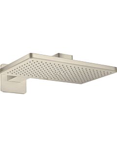 hansgrohe Axor overhead shower 35274820 with shower arm, rosette, brushed nickel