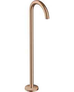 hansgrohe Axor Uno Fertigmontageset 38412310 Wanneneinlauf bodenstehend, gebogen, Ausladung 226mm, brushed red gold