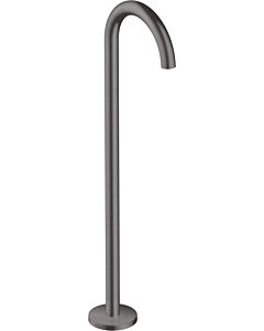 hansgrohe Axor Uno set de montage final 38412340 bec de baignoire sur pied, courbé, saillie 226 mm, chrome noir brossé