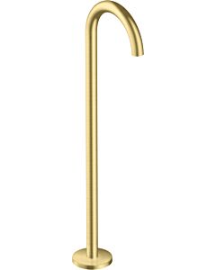 hansgrohe Axor Uno set de montage final 38412950 bec de baignoire sur pied, courbé, saillie 226 mm, laiton brossé