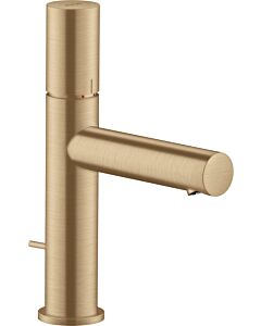hansgrohe Axor Uno Wash basin mixer 45001140 projection 123mm, with zero handle, pop-up waste set, brushed bronze