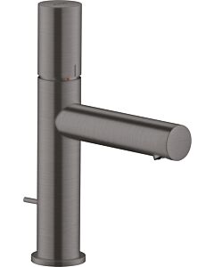 hansgrohe Axor Uno Wash basin mixer 45001340 projection 123mm, with zero handle, pop-up waste set, brushed black chrome