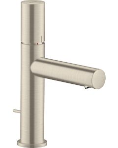 hansgrohe Axor Uno 110 Waschtischarmatur 45001820 brushed nickel, mit Zerogriff und Ablaufgarnitur