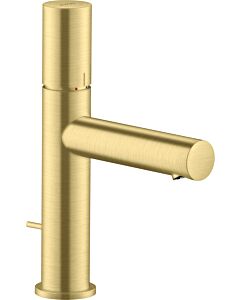 hansgrohe Axor Uno Wash basin mixer 45001950 projection 123mm, with zero handle, pop-up waste set, brushed brass
