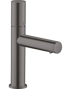 hansgrohe Axor Uno Wash basin mixer 45002340 projection 123mm, with zero handle, non-closable waste fitting, brushed black chrome