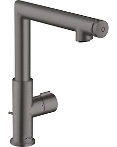 hansgrohe Axor Uno Wash basin mixer 45016340 projection 160mm, with pop-up waste set, brushed black chrome