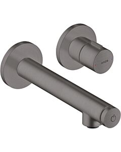 hansgrohe Axor Uno kit de montage final 45112340 mitigeur lavabo encastré , avec saillie 158mm, chrome noir brossé
