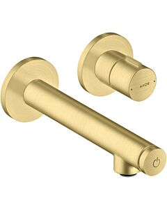 hansgrohe Axor Uno Fertigmontageset 45112950 Unterputz-Waschtischarmatur, mit Ausladung 158mm, brushed brass