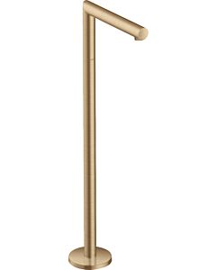 hansgrohe Axor Uno set de finition 45412140 bec de baignoire sur pied, droit, saillie 226 mm, bronze brossé