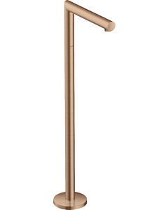 hansgrohe Axor Uno set de montage final 45412310 bec de baignoire sur pied, droit, saillie 226 mm, or rouge brossé