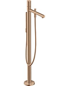 hansgrohe Axor Uno set prêt à monter 45416310 mitigeur bain-marie, sur pied, avec poignée zéro, or rouge brossé