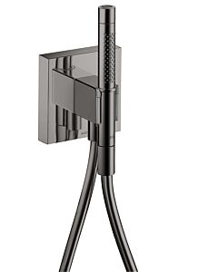 hansgrohe Axor Starck Organic Porter unit 12626330 with hand shower 2jet, shower hose, 120x120mm, polished black chrome