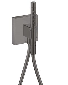 hansgrohe Axor Starck Organic Meuble Porter 12626340 avec douchette 2jet, flexible de douche, 120x120mm, chrome noir brossé