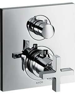 hansgrohe Fertigmontageset Axor Citterio 39705000 Unterputz, Kreuzgriffe, mit Absperrventil, chrom