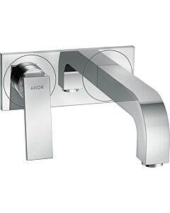 hansgrohe Axor Citterio Fertigmontageset 39119000 Unterputz-Waschtischarmatur, Auslauf 220mm und Platte, mit Hebelgriff, chrom