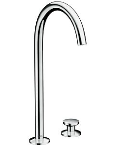 hansgrohe Axor One 2-Loch-Waschtischarmatur 48060000 Ausladung 165mm, mit Push-Open Ablaufgarnitur, chrom