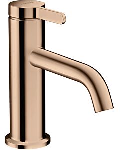 hansgrohe Axor One mitigeur lavabo 48001300 projection 130mm, garniture de vidange déverrouillable, or rouge poli