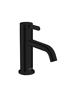 hansgrohe Axor One Waschtischarmatur 48001670 Ausladung 130mm, mit Hebelgriff und Ablaufgarnitur, mattschwarz
