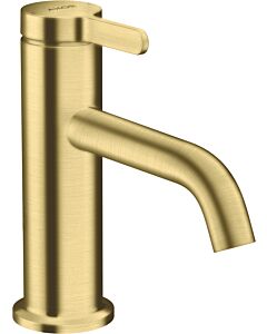 hansgrohe Axor One Waschtischarmatur 48001950 Ausladung 130mm, unverschließbare Ablaufgarnitur, brushed brass