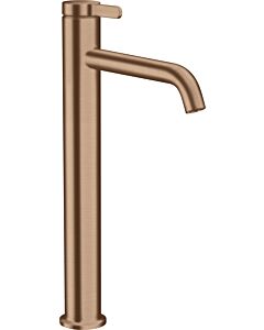 hansgrohe Axor One mitigeur lavabo 48002310 projection 180mm, garniture de vidange déverrouillable, or rouge brossé