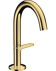 hansgrohe Axor One Waschtischarmatur 48010990 Ausladung 122mm, mit Push-Open-Ablaufgarnitur, polished gold optic