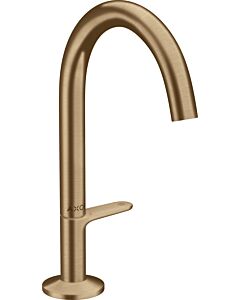 hansgrohe Axor One Waschtischarmatur 48020140 Ausladung 140mm, mit Push-Open-Ablaufgarnitur, brushed bronze
