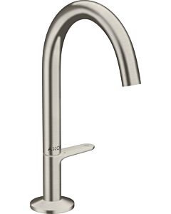 hansgrohe Axor One Waschtischarmatur 48020800 Ausladung 140mm, mit Push-Open-Ablaufgarnitur, Edelstahl-Optik