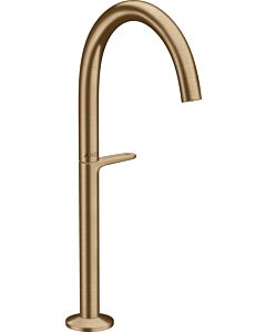 hansgrohe Axor One mitigeur lavabo 48030140 projection 165mm, pour vasque à poser, avec push-open garniture de vidange , bronze brossé