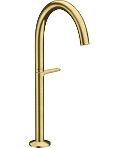 hansgrohe Axor One mitigeur lavabo 48030950 projection 165mm, pour vasque à poser, avec push-open garniture de vidange , laiton brossé