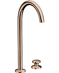 hansgrohe Axor One mitigeur lavabo 2 trous 48060300 projection 165mm, avec push-open garniture de vidange , or rouge poli