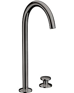 hansgrohe Axor One mitigeur lavabo 2 trous 48060330 projection 165mm, avec push-open garniture de vidange , chrome noir poli