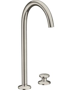 hansgrohe Axor One mitigeur lavabo 2 trous 48060800 projection 165mm, avec push-open garniture de vidange , aspect inox