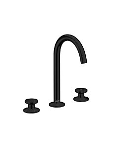hansgrohe Axor One 3 trous mitigeur lavabo 48070670 projection 140mm, avec push-open garniture de vidange , noir mat
