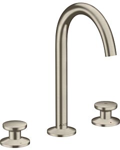 hansgrohe Axor One 3 trous mitigeur lavabo 48070820 projection 140mm, avec push-open garniture de vidange , nickel brossé