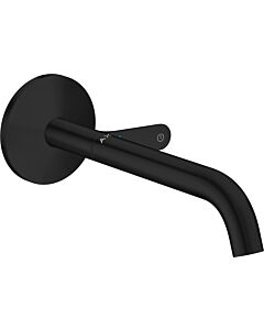 hansgrohe Axor One Fertigmontageset 48112670 Unterputz-Waschtischarmatur, Wandmontage, mit Auslauf 220mm, mattschwarz