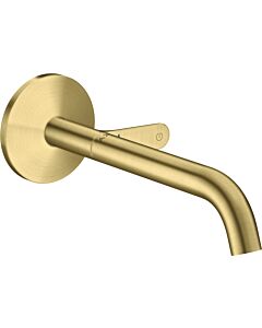hansgrohe Axor One Fertigmontageset 48112950 Unterputz-Waschtischarmatur, mit Auslauf 220mm, brushed brass