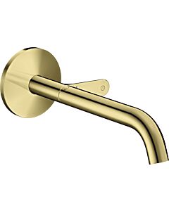 hansgrohe Axor One Fertigmontageset 48112990 Unterputz-Waschtischarmatur, mit Auslauf 220mm, polished gold optic