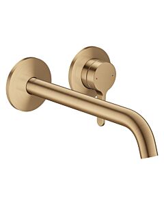 hansgrohe Axor One Finishing set 48120140 Concealed fitting, with lever handle and spout 220mm, brushed bronze