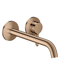 hansgrohe Axor One Finishing set 48120300 Concealed fitting, with lever handle and spout 220mm, polished red gold