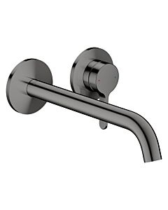 hansgrohe Axor One Fertigmontageset 48120330 Unterputzarmatur, mit Hebelgriff und Auslauf 220mm, polished black chrome