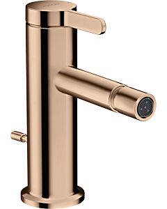 hansgrohe Axor One raccord de bidet 48210300 projection 113mm, avec tirette garniture de vidange , or rouge poli