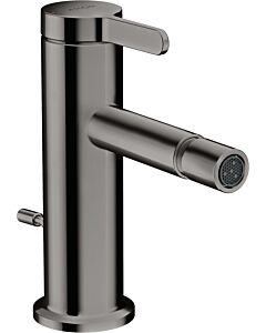 hansgrohe Axor One raccord de bidet 48210330 projection 113mm, avec tirette garniture de vidange , chrome noir poli