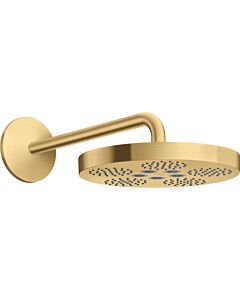 hansgrohe Axor One Kopfbrause 48491250 mit Brausearm, 1jet, brushed gold optic