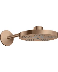 hansgrohe Axor One Head shower 48492310 with shower arm, 2jet, brushed red gold